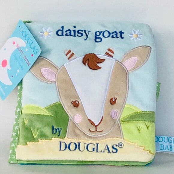 New w/Tag-Douglas Baby Soft Plush Activity Book Daisy Goat - Picture 1 of 14